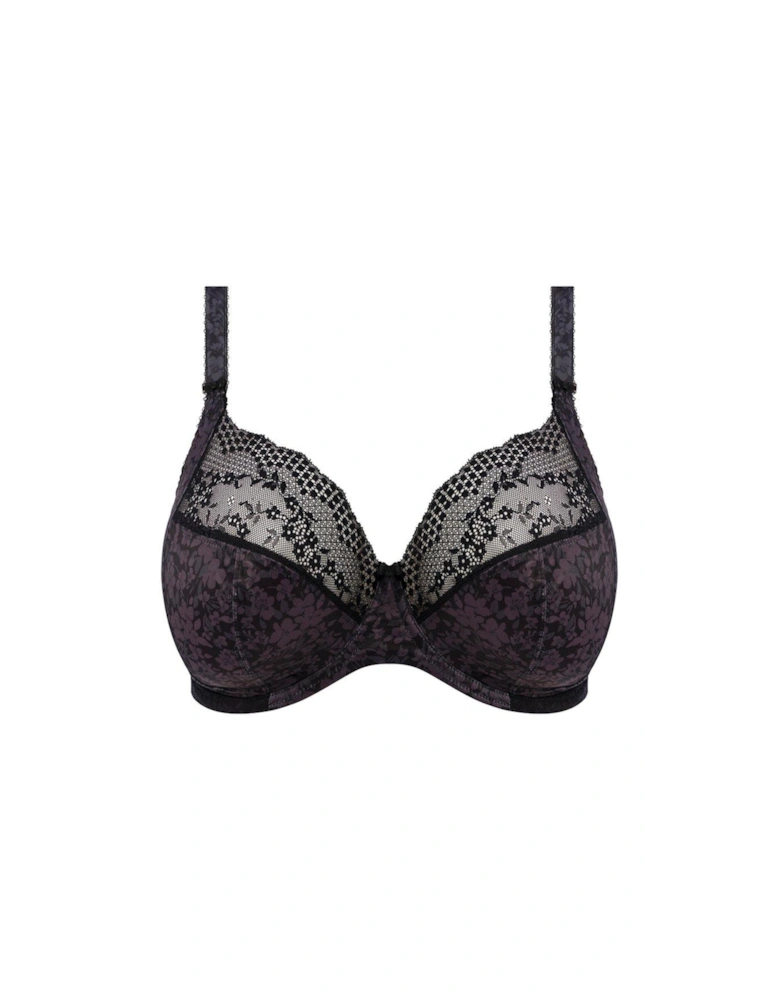 Lucie Underwired Plunge Bra - Black