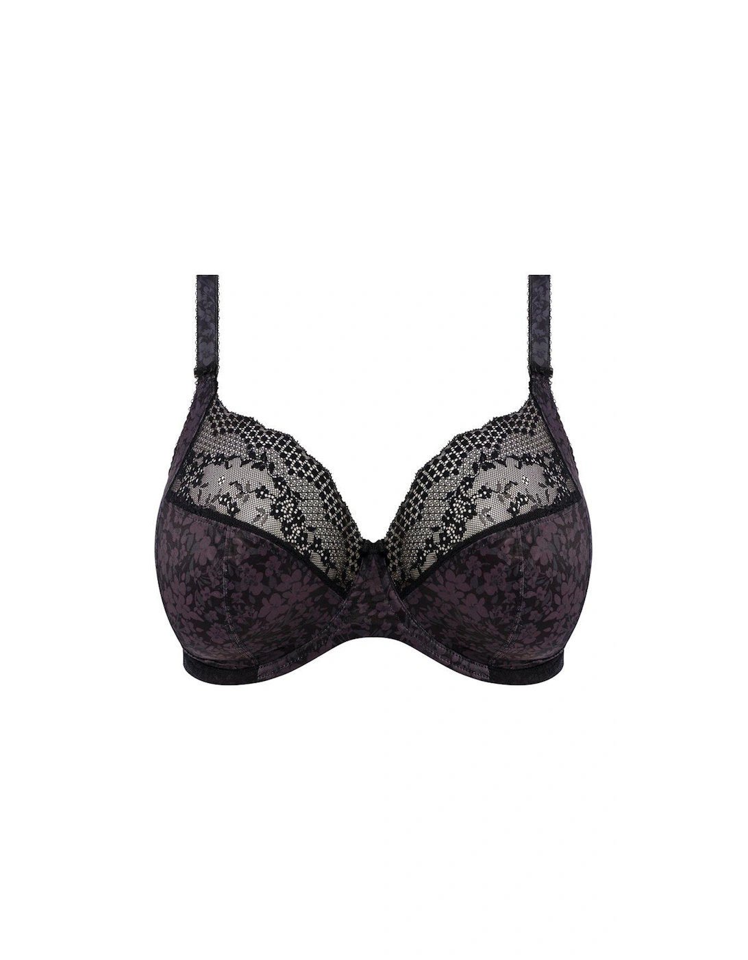 Lucie Underwired Plunge Bra - Black