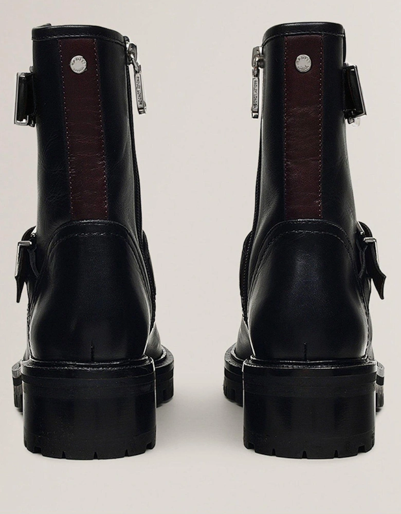 Heath Street Buckle Biker Boot - Black