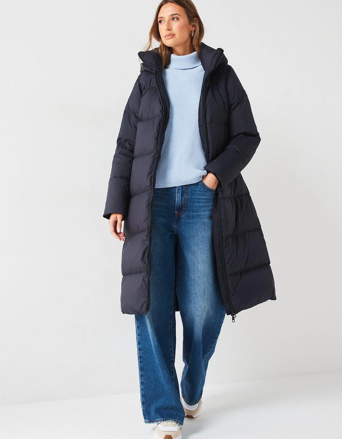 Maxi Padded Coat - Navy