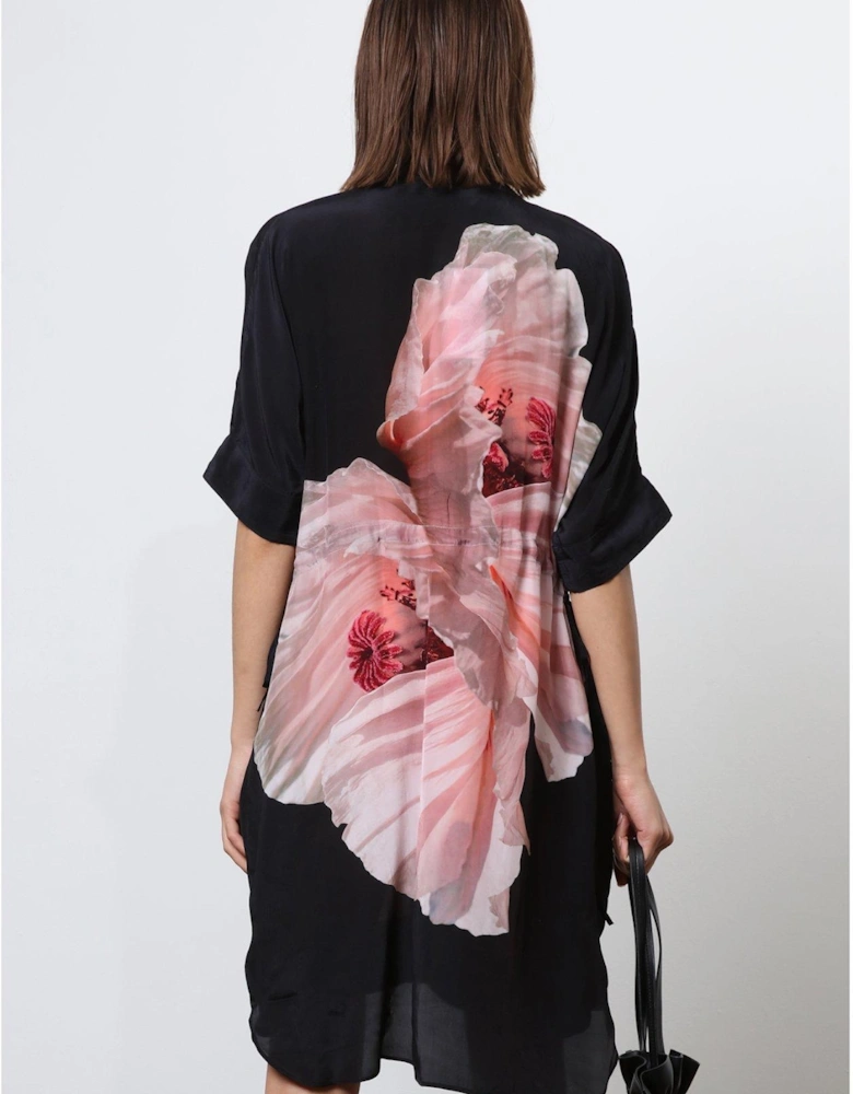 Tunic Shirt Dress - Pink