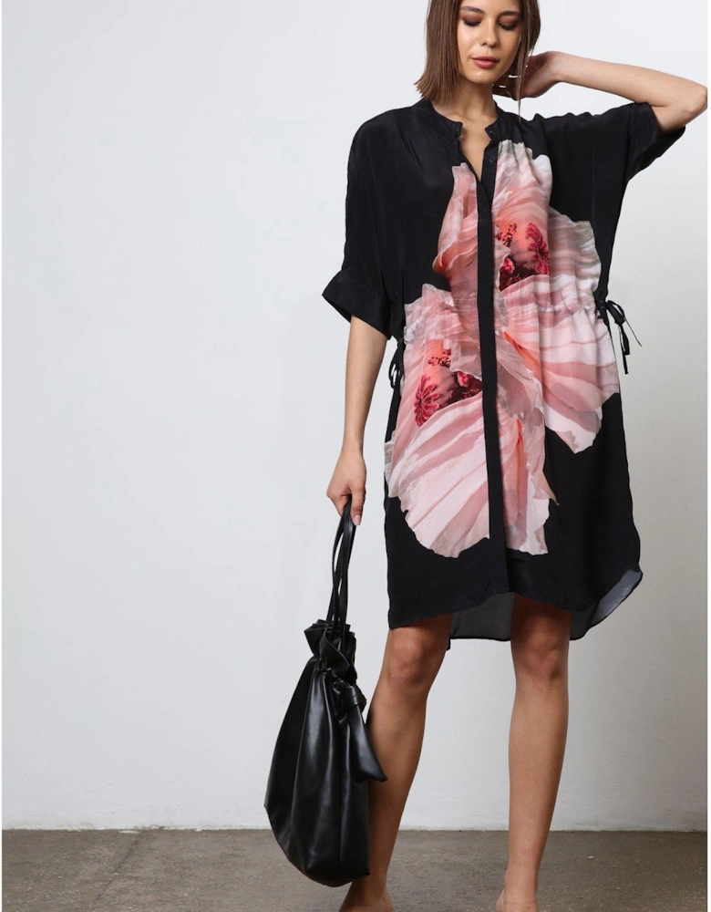 Tunic Shirt Dress - Pink
