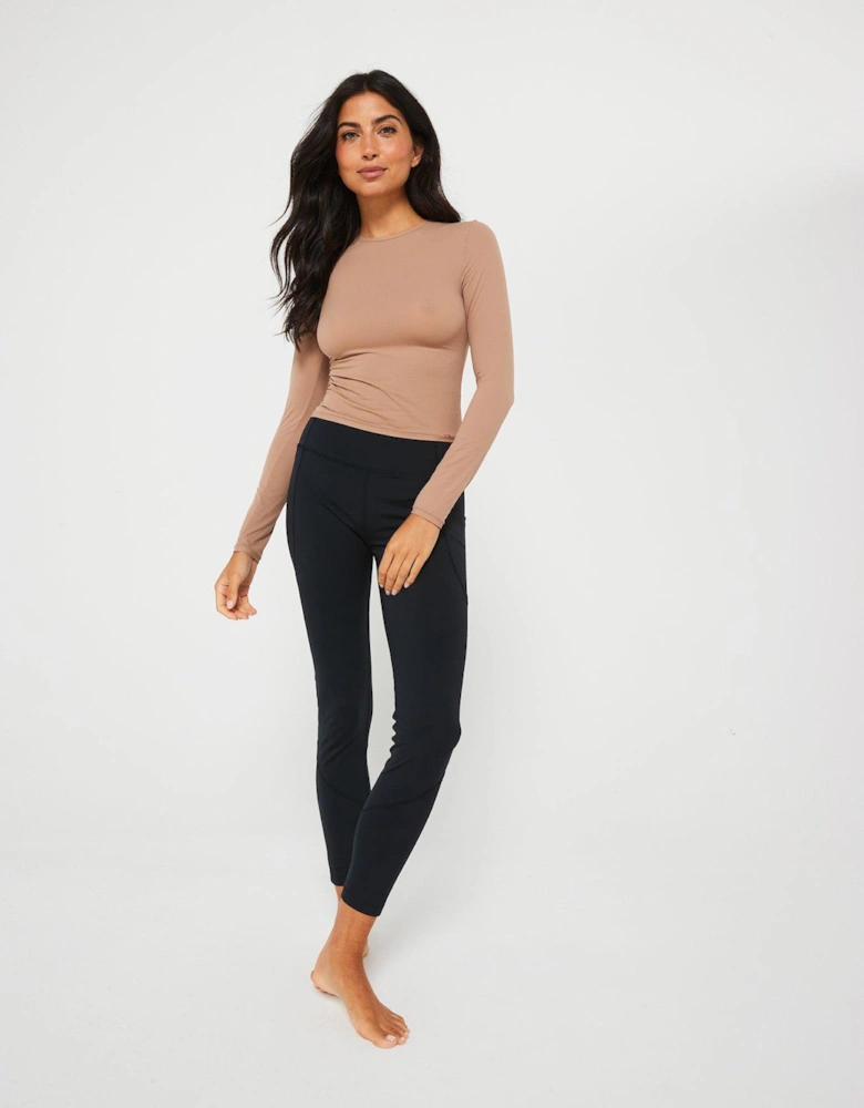 Noa Fits Everyone Long Sleeved Top - Beige