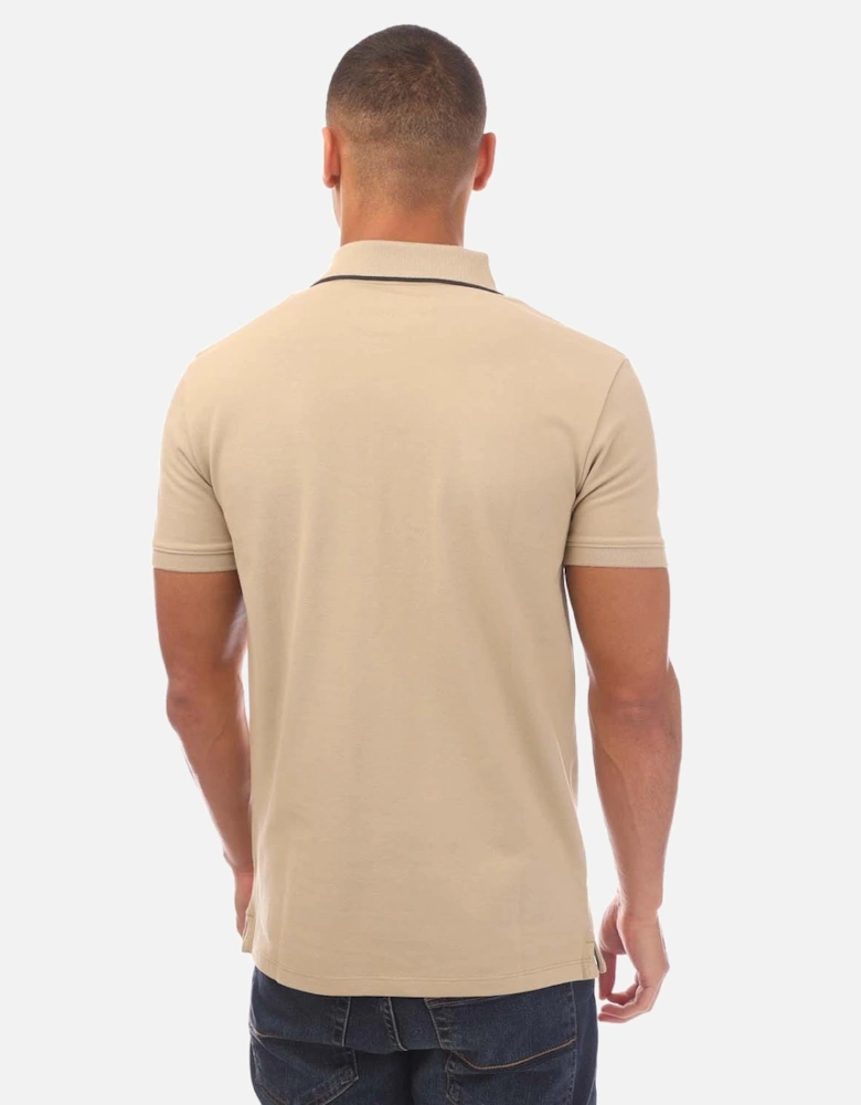 Millers River Printed Neck Polo Shirt