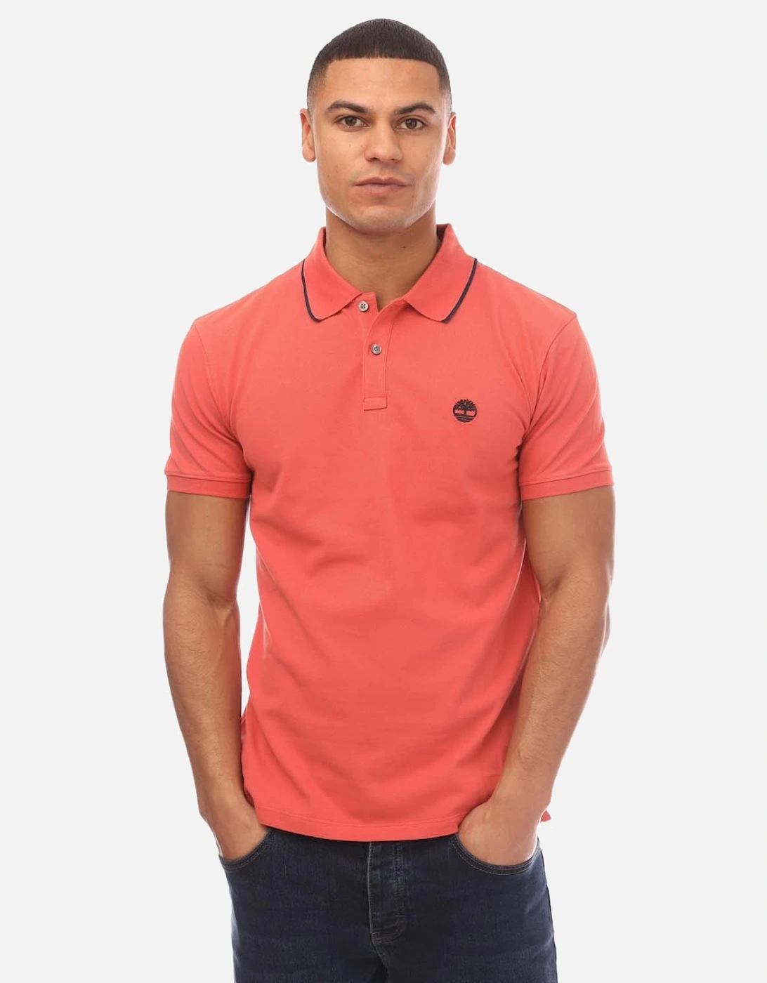 Millers River Printed Neck Polo Shirt, 5 of 4