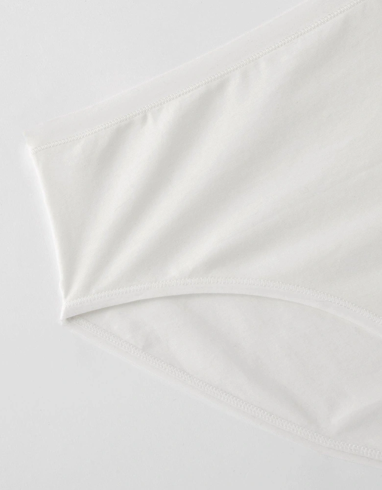 5pk Plain Cotton Full High Waisted Briefs