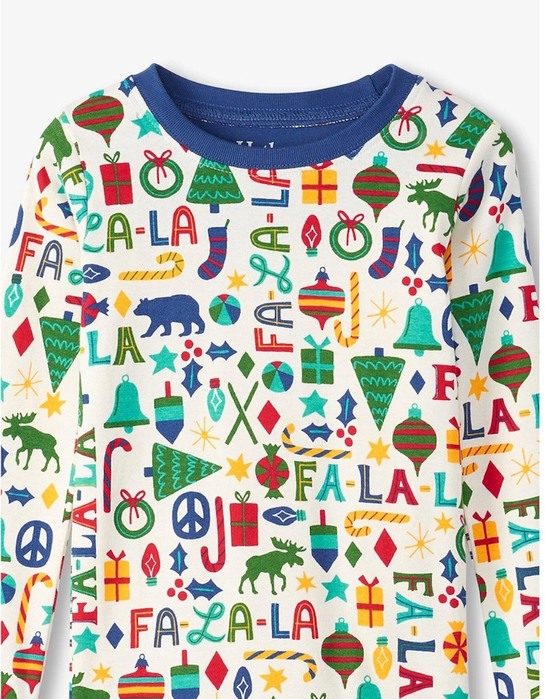 HatleyBoys Falala Christmas Pyjamas - Multi