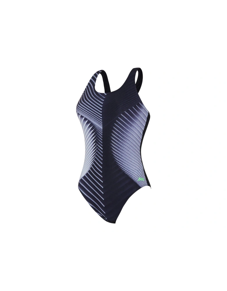 Ecolast+ Spinal Actionback Swimsuit-black/silver