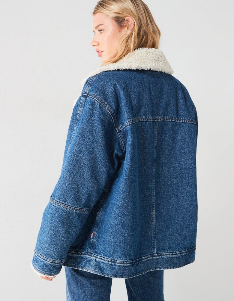 Sherpa Flight Denim Jacket - In The Air