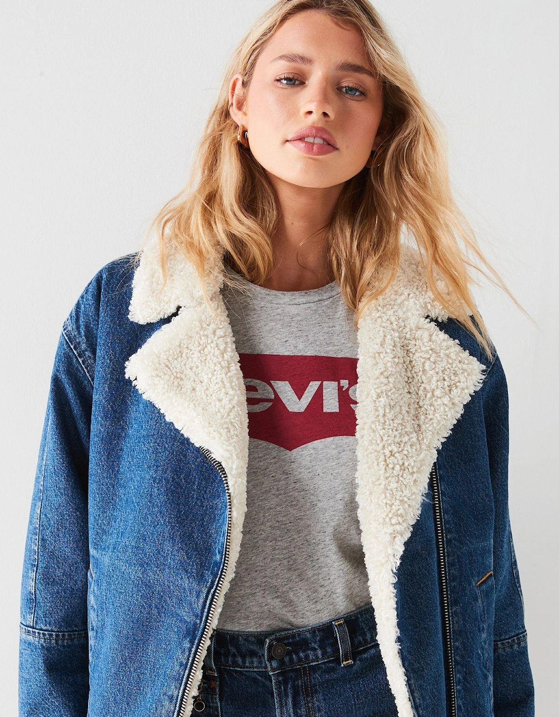 Sherpa Flight Denim Jacket - In The Air