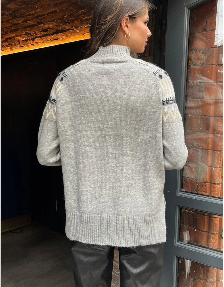 Fairisle Jumper - Grey