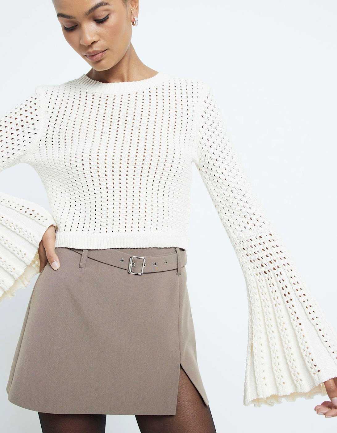 Crochet Swing Top - Cream