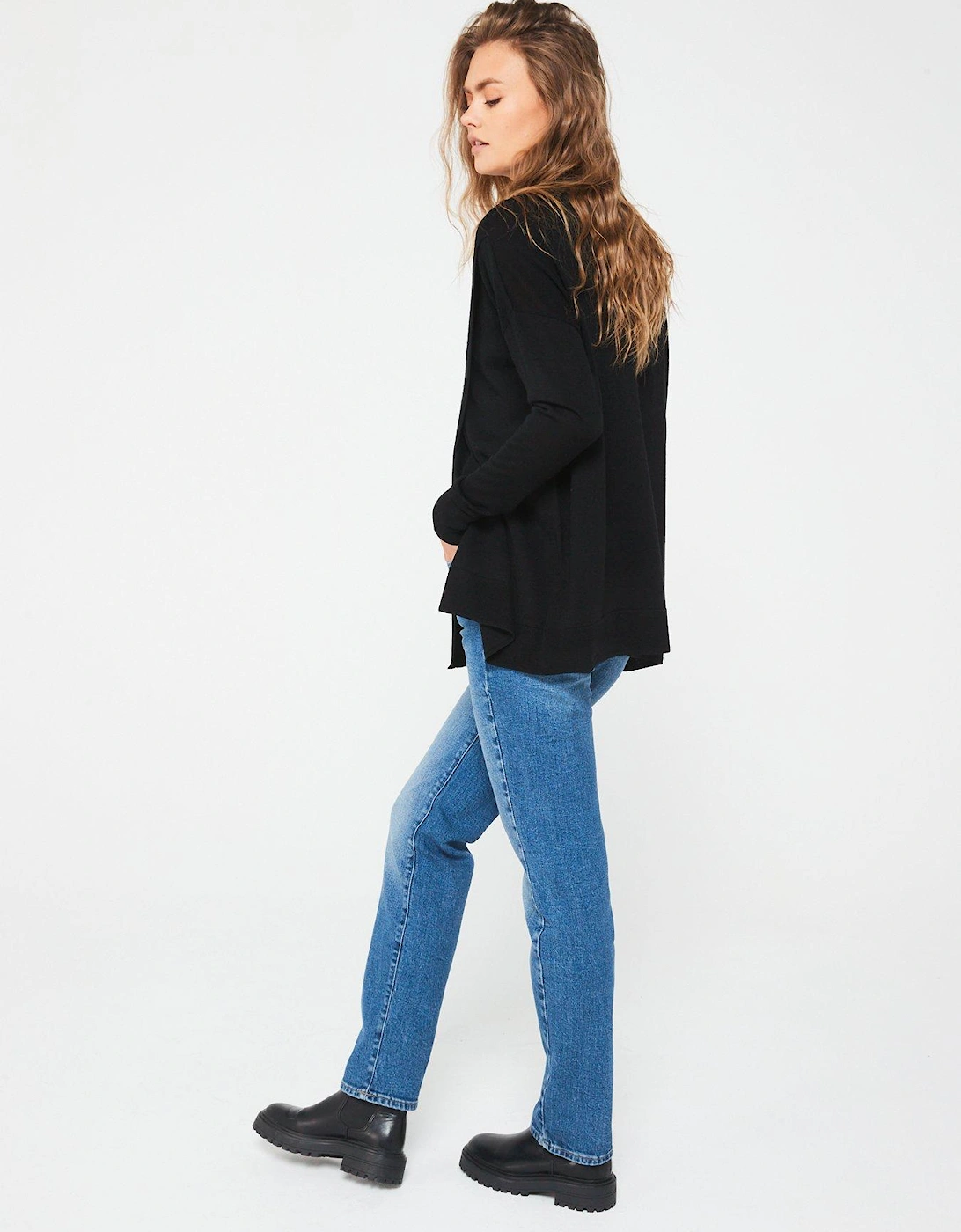 Bern Wrap Jumper - Black