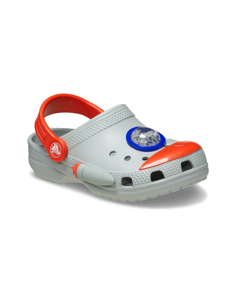 Kids Classic Rocket Ship Clog - Grey