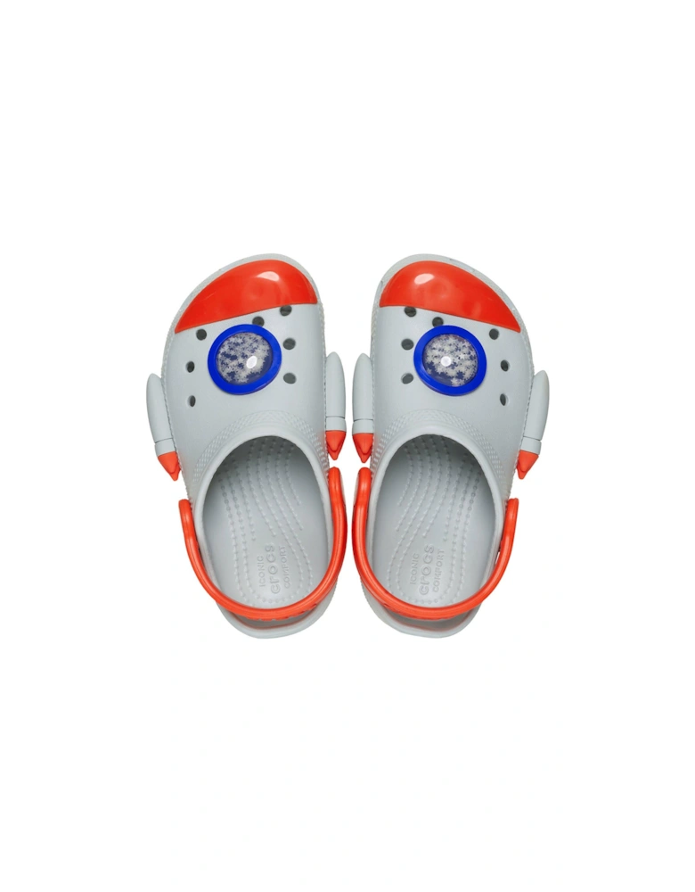 Kids Classic Rocket Ship Clog - Grey