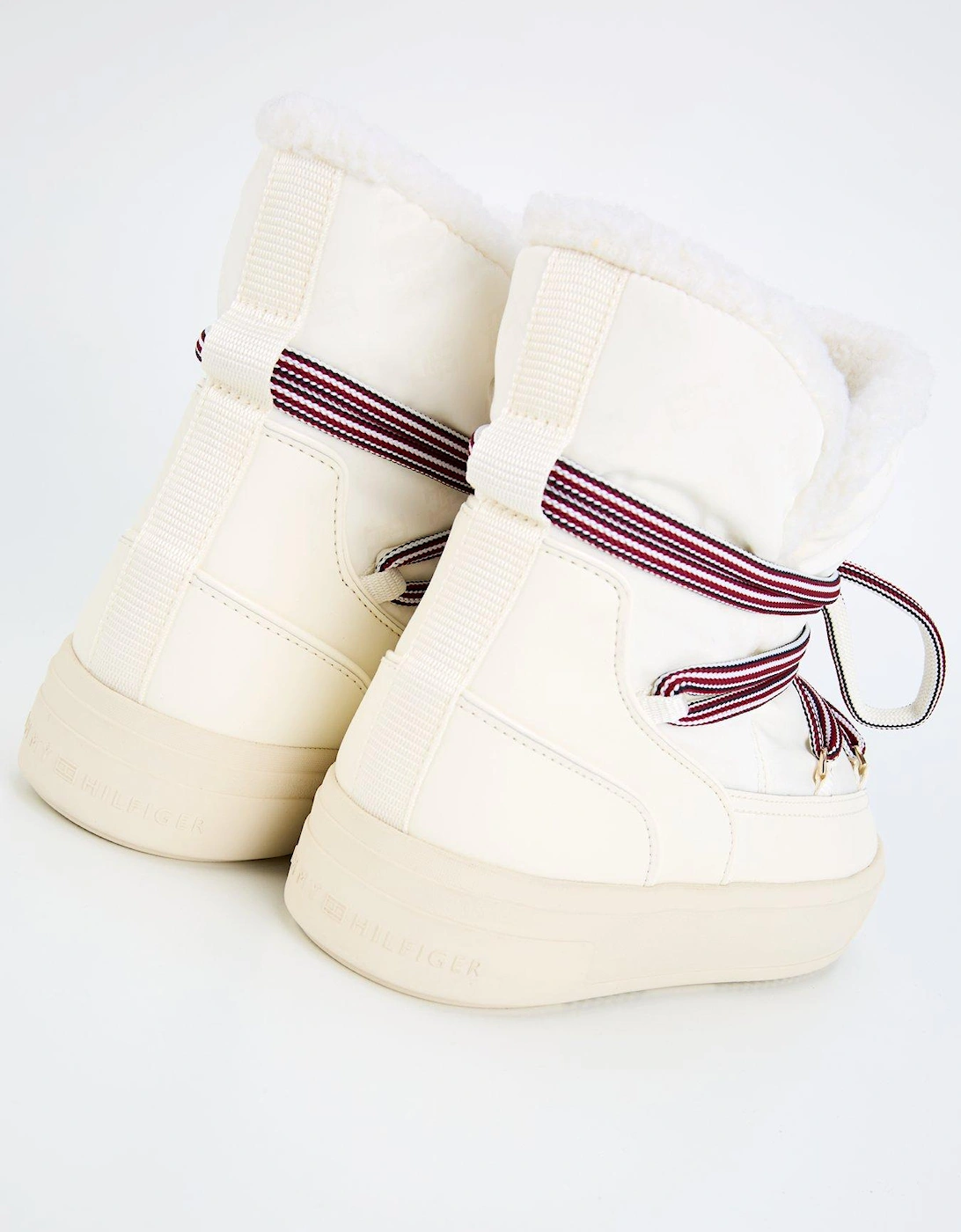 Monogram Faux Fur Snowboot - White