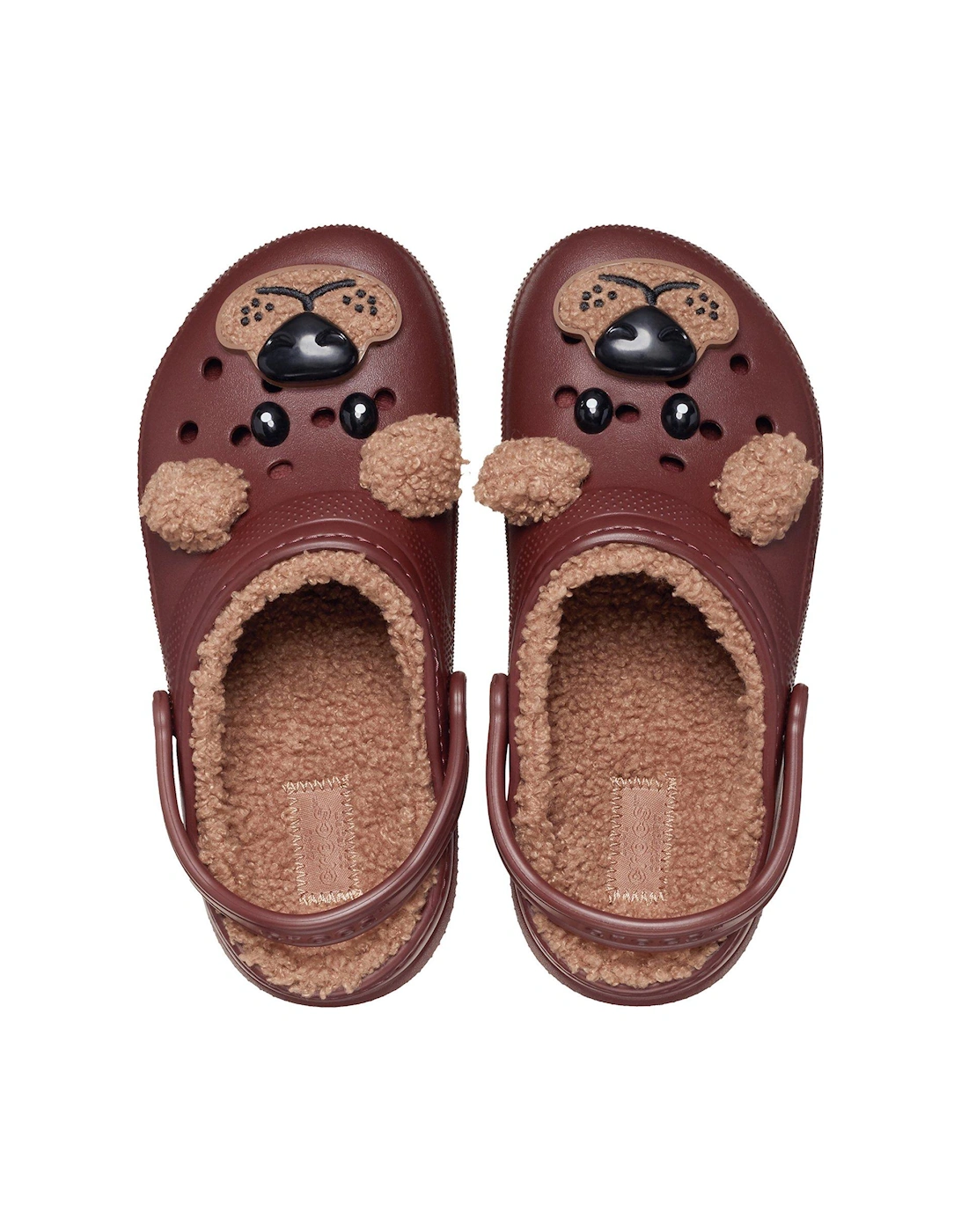 Kids Classic Lined Brown Bear Clog - Brown