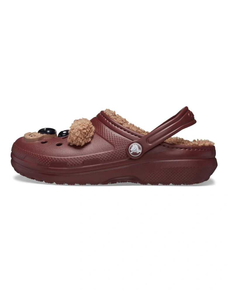 Kids Classic Lined Brown Bear Clog - Brown