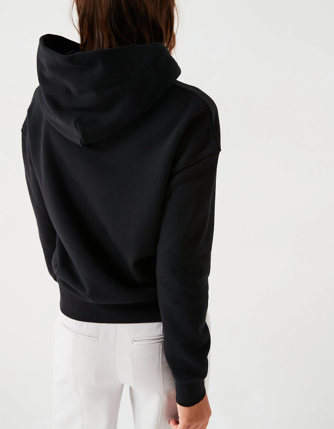 Nano Logo Relaxed Hoodie - Black