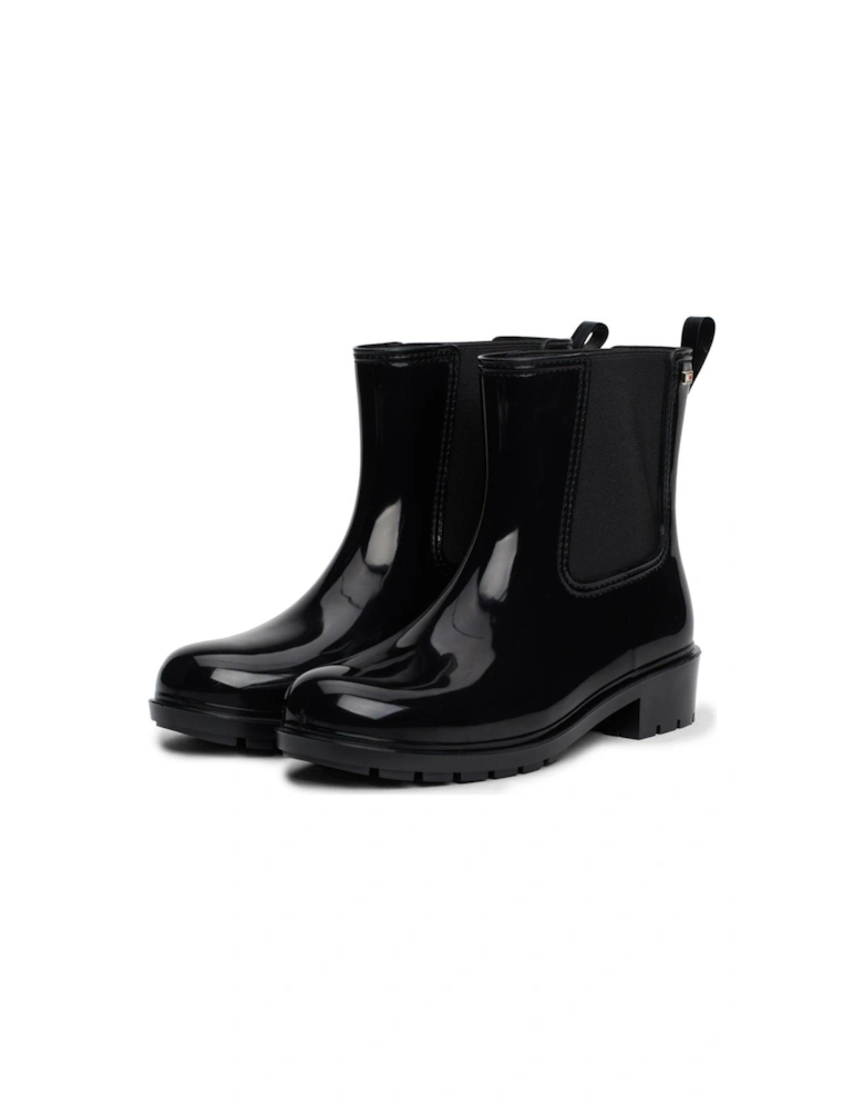 Flag Logo Rainboots - Black