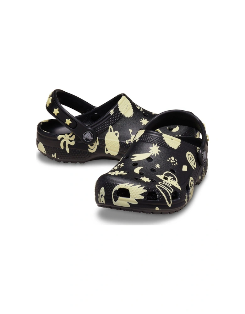 Kids Classic Glow Space Clog - Black