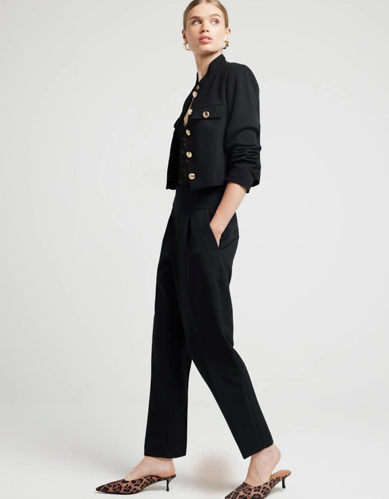 High Waist Trousers - Black