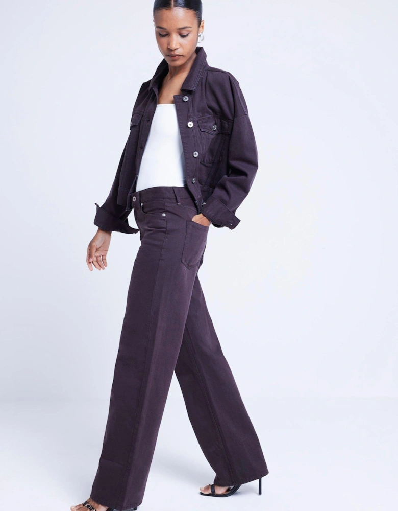 Relaxed Straight Jean - Brown