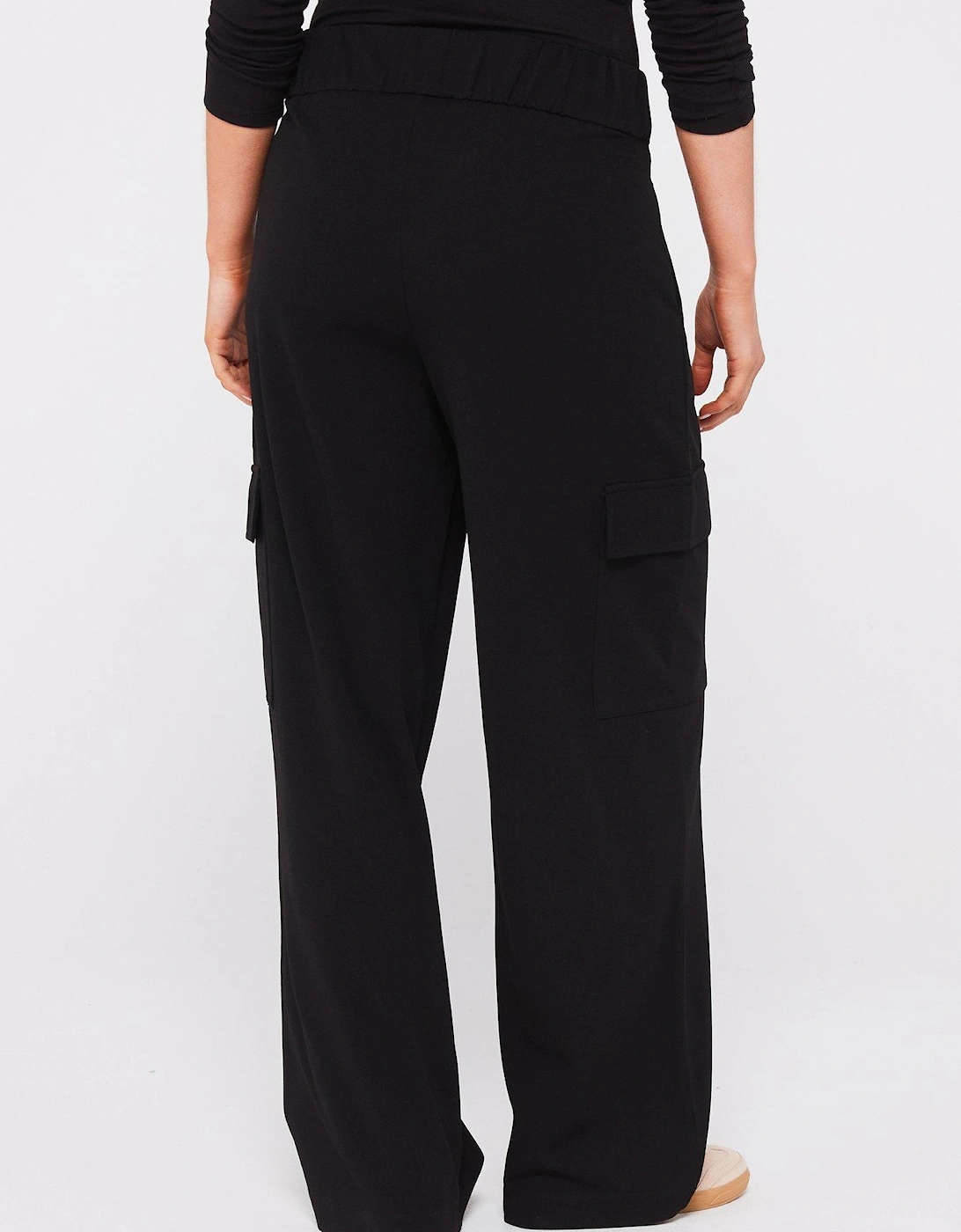 Tailored Cargo Trousers - Black