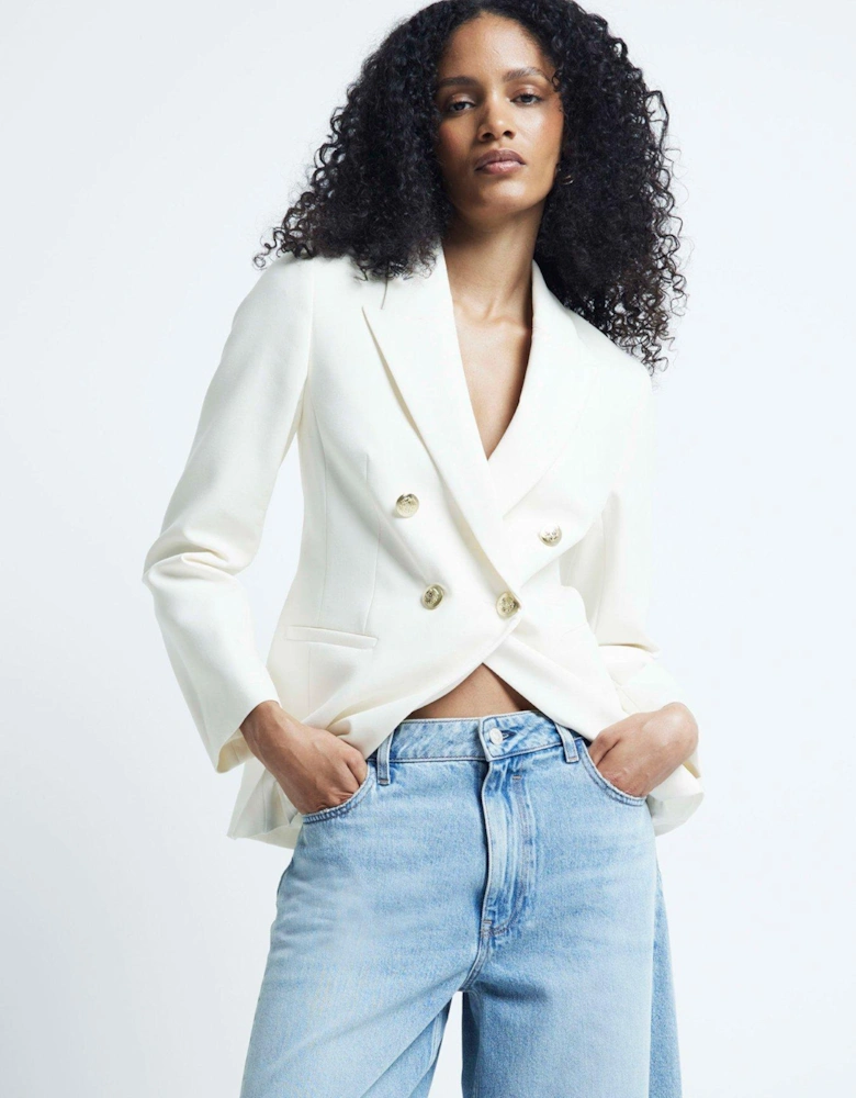 Structured Blazer - Cream