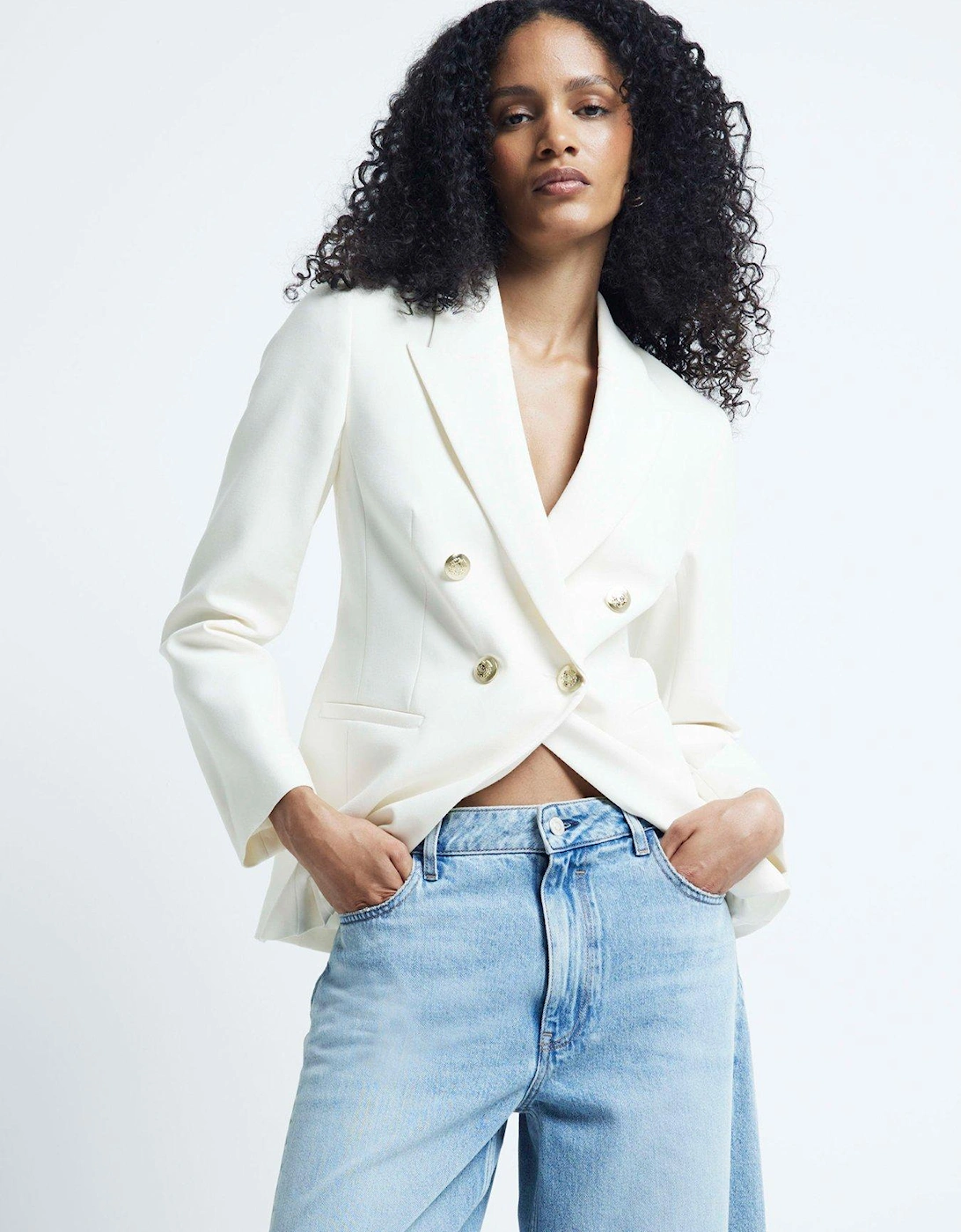 Structured Blazer - Cream