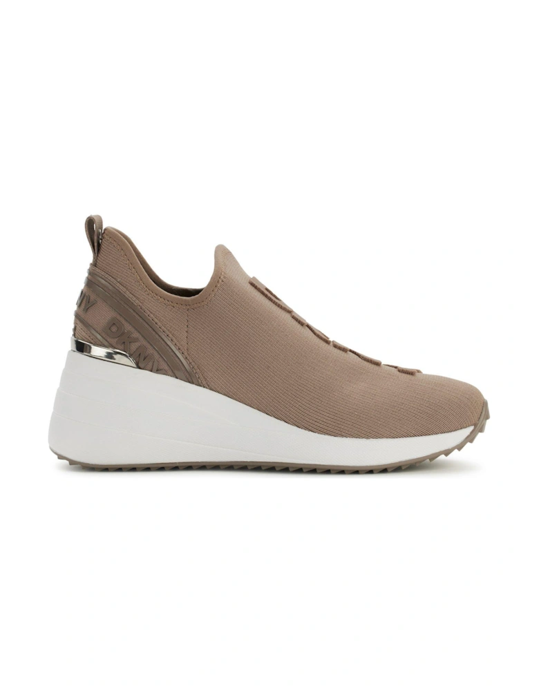 Eeva Wedge Sneaker - Light Brown