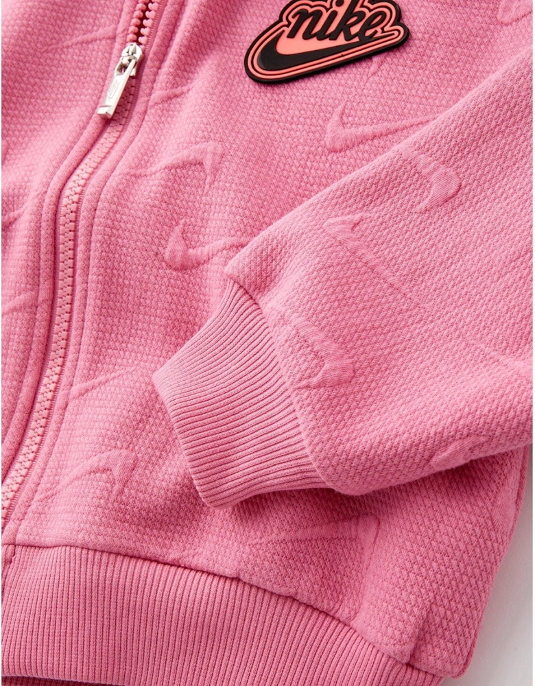 Younger Girls New Impressions Full Zip Hoodie - Pink