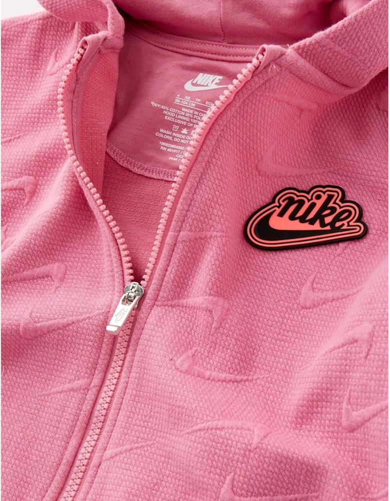 Younger Girls New Impressions Full Zip Hoodie - Pink