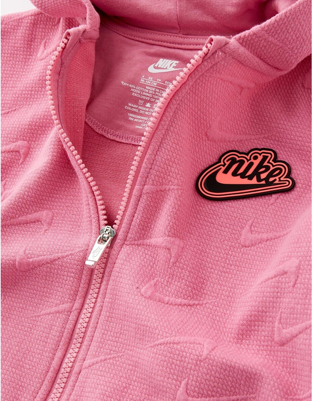 Younger Girls New Impressions Full Zip Hoodie - Pink