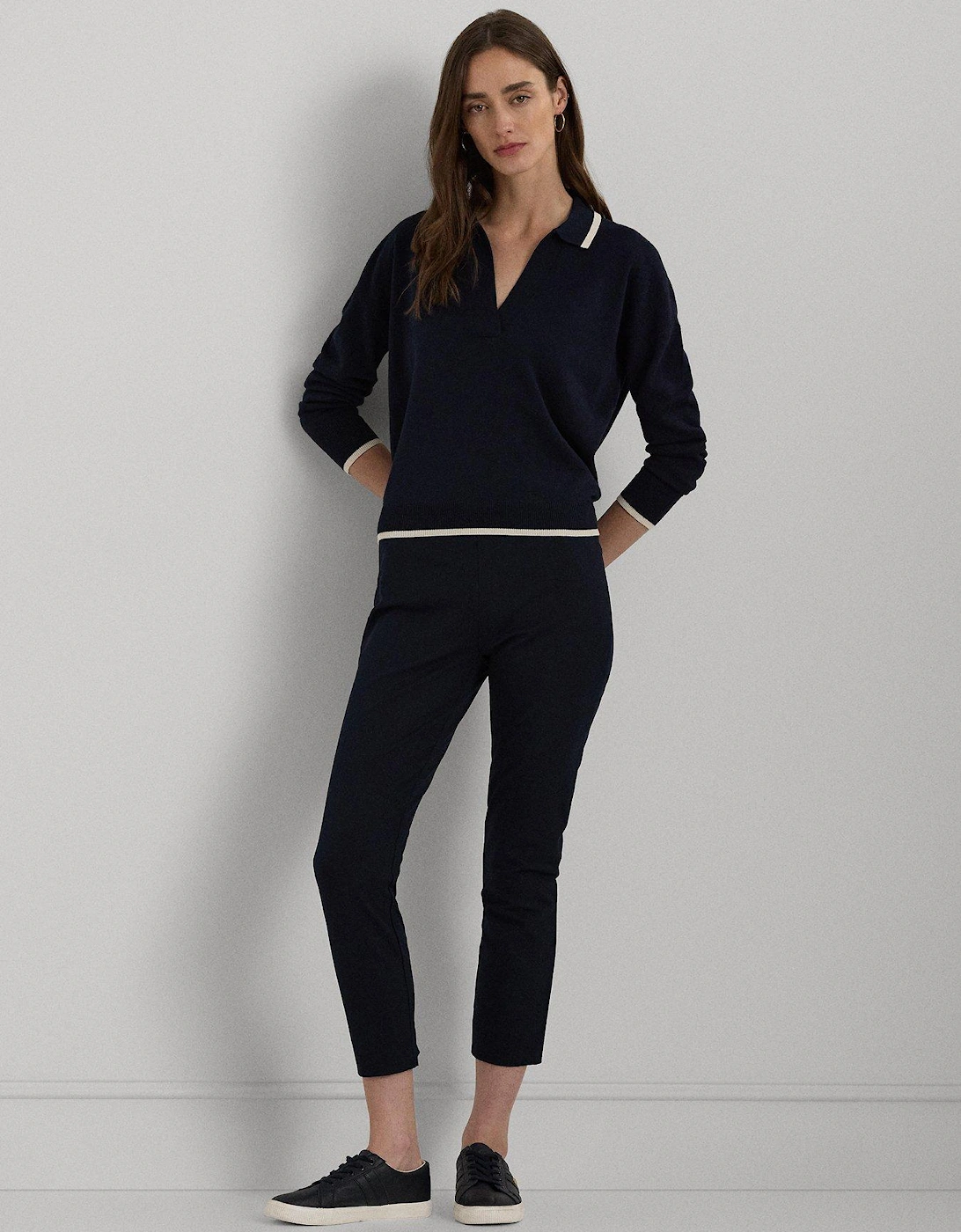 Florrie Long Sleeve Pullover - Navy