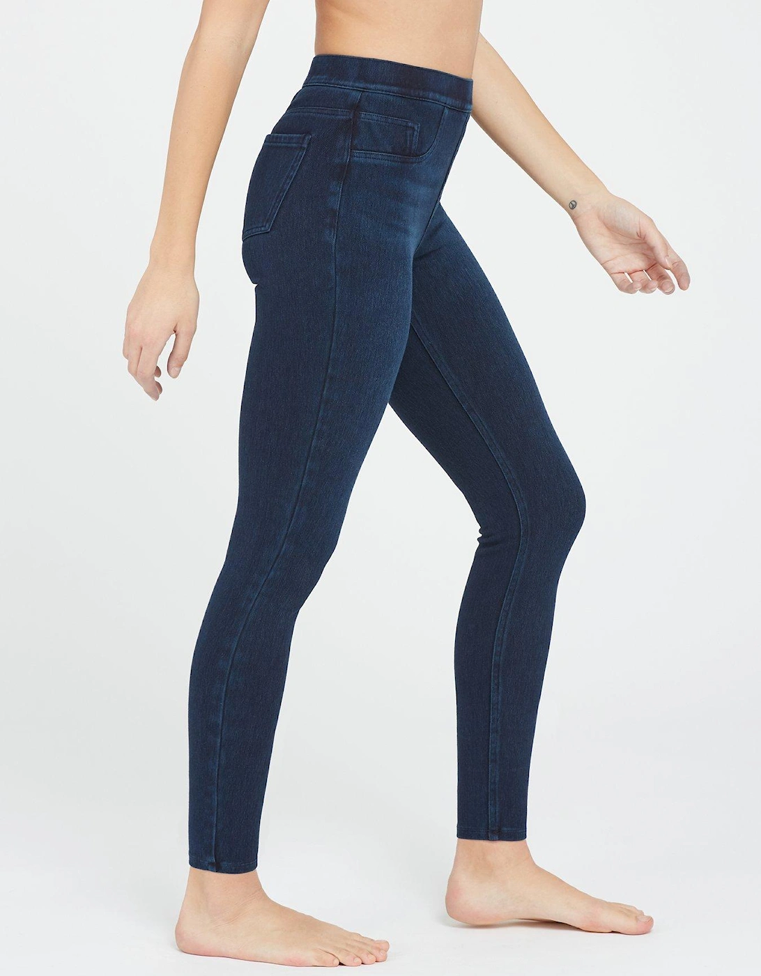 Medium Control Ankle Jean-ish Legging - Blue