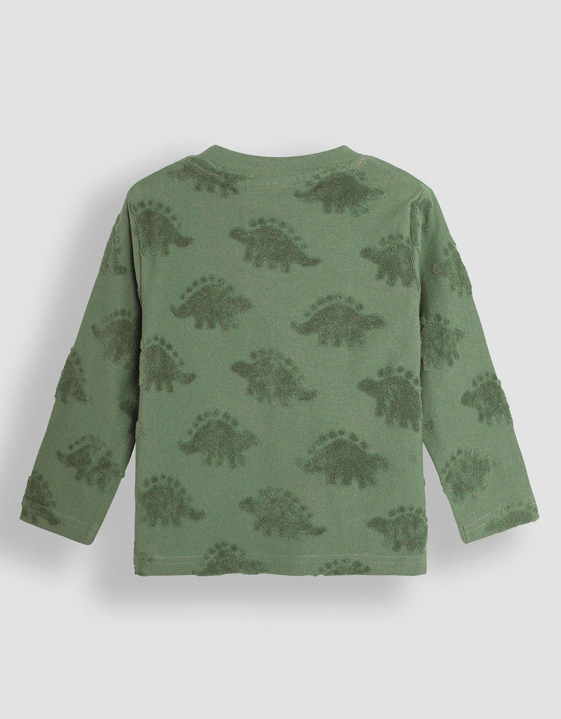 Boys Stegosaurus Textured Top - Green