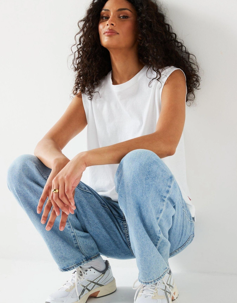 Boxy Tank Top - White