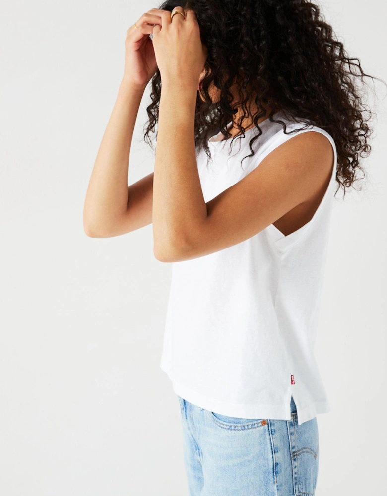 Boxy Tank Top - White