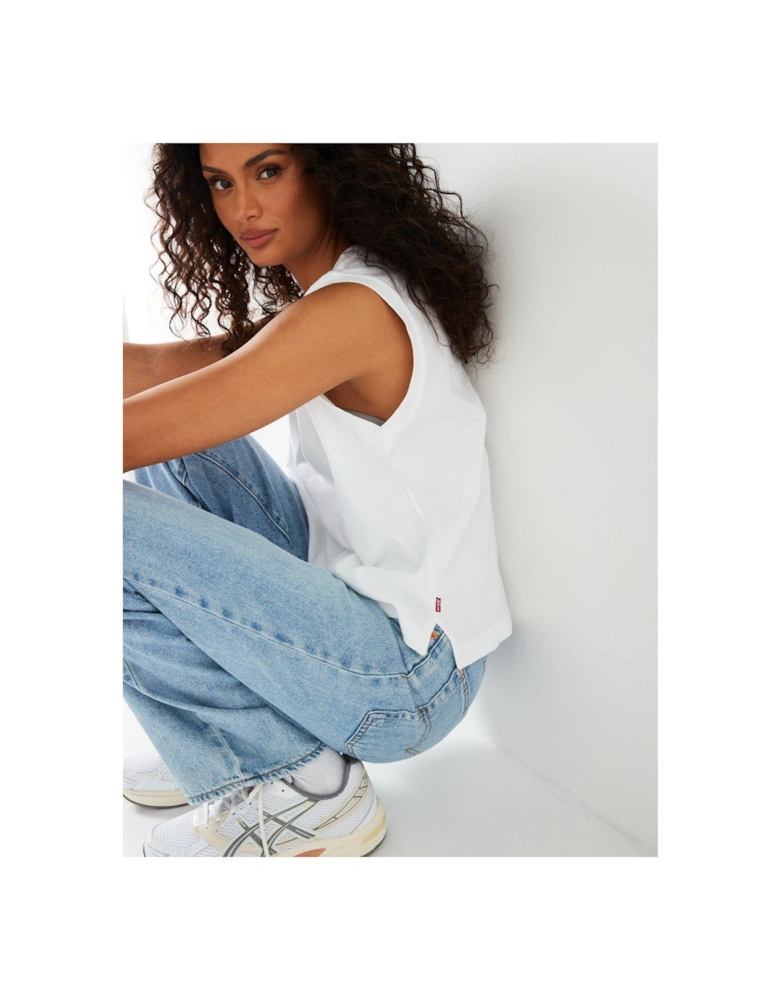 Boxy Tank Top - White