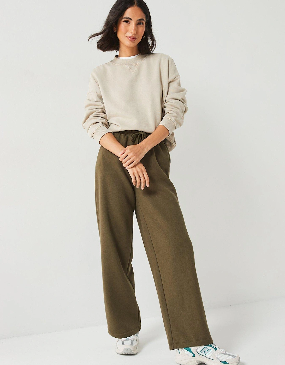 Wide Leg Jogger - Green