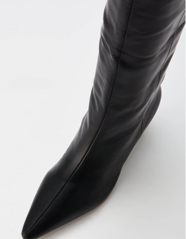 Flaura Knee High Boot - Black