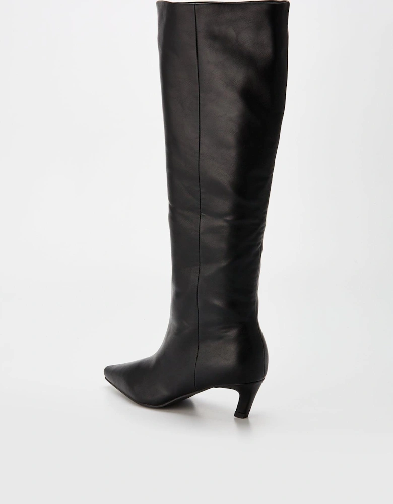 Flaura Knee High Boot - Black