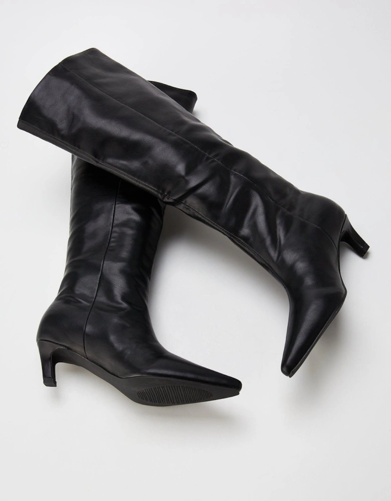 Flaura Knee High Boot - Black