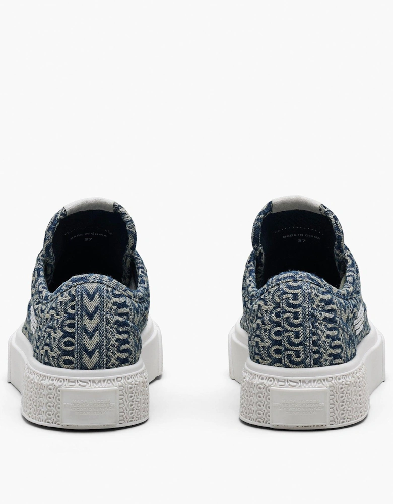 The Denim Monogram Sneakers - Blue