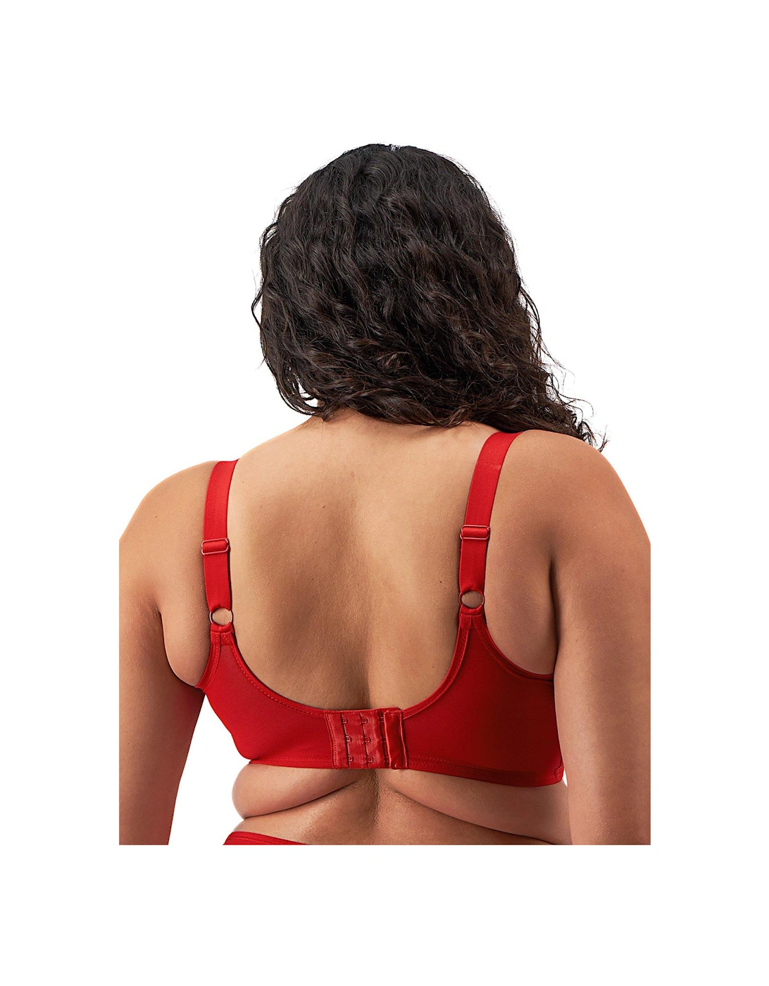 Smooth Underwired Moulded Non Padded Bra - Red