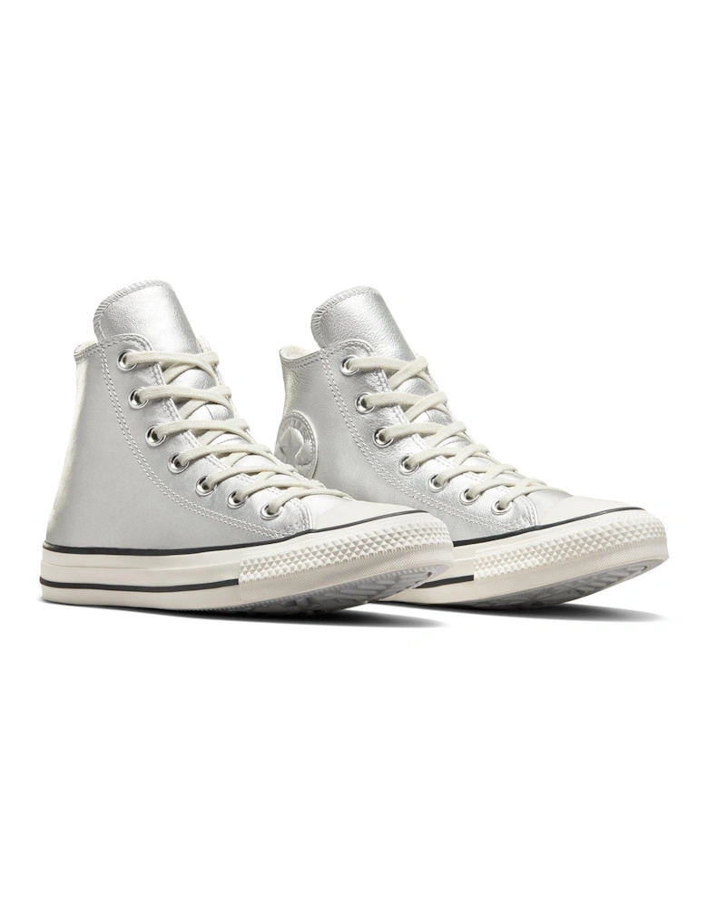 Womens Chuck Taylor All Star Hi Trainers - Metallic