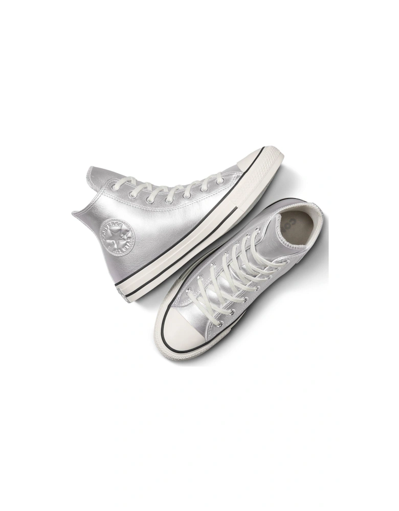 Womens Chuck Taylor All Star Hi Trainers - Metallic