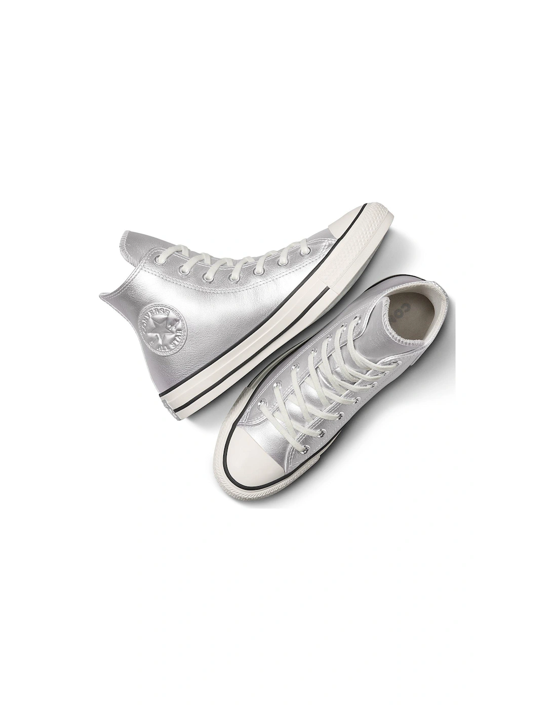 Womens Chuck Taylor All Star Hi Trainers - Metallic