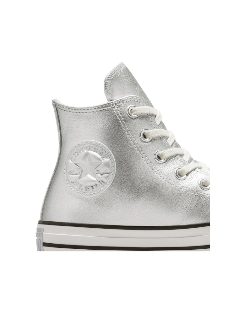 Womens Chuck Taylor All Star Hi Trainers - Metallic